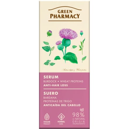 Green Pharmacy Burdock &amp; Wheat Proteins Anti-Hair Loss Serum 100 ml