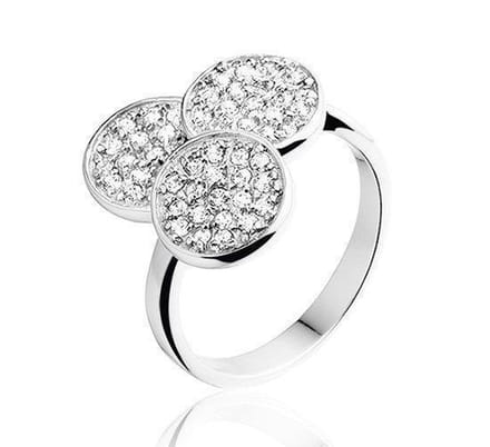 Montebello Ring Bruna - 925 Zilver Gerhodineerd - Maat 52-16mm