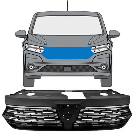 Grill voor Dacia Logan 2021-