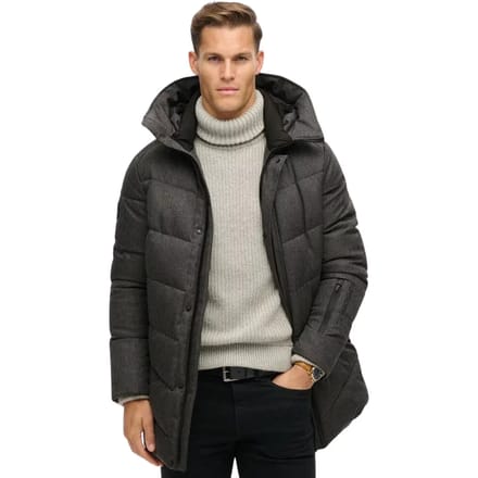 Superdry - City chevron gewatteerde jas - Heren - Gewatteerde jassen