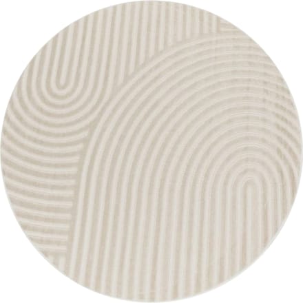 Binnen- en buitenkleed Cotara crème 160 cm rond