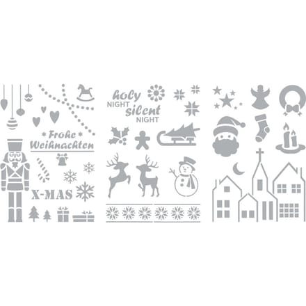 VBS Sjabloon set "Merry Christmas"