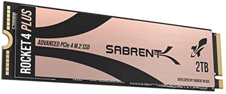 Sabrent 2TB Rocket 4 PLUS NVMe 4.0 Gen4 PCIe M.2 Intern SSD Extreme Performance Solid State Drive R/W 7100/6600MB/s (senaste versionen) (SB-RKT4P-2TB)