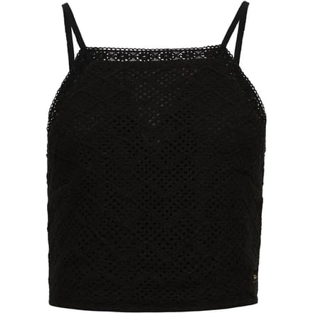 Superdry - Kort Vintage gehaakt topje - Dames - Tops