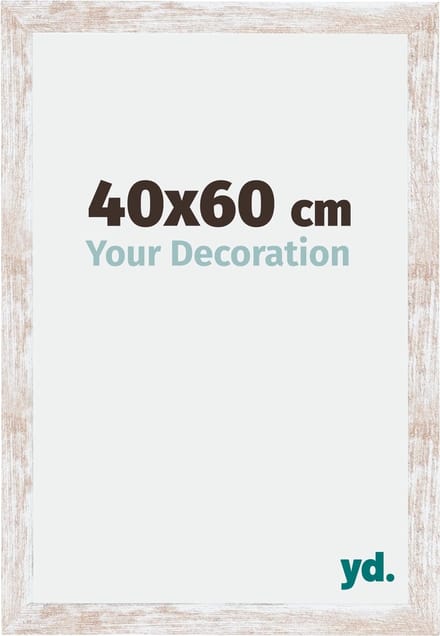 Your Decoration - Fotolijst 40x60 cm - MDF - White Wash - Catania
