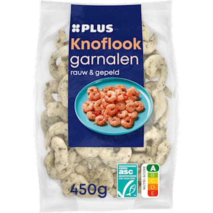 Knoflook garnalen rauw & gepeld