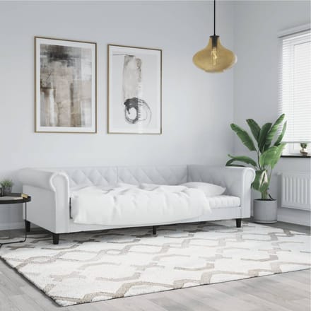 vidaXL - Slaapbank - 80x200 - cm - kunstleer - wit