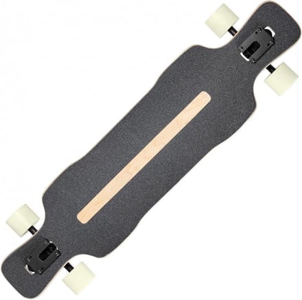 Longboard - Cruiser skateboard - Comfortabel cruisen - Drop Thru Deck - 98 cm lang - Houtnerf
