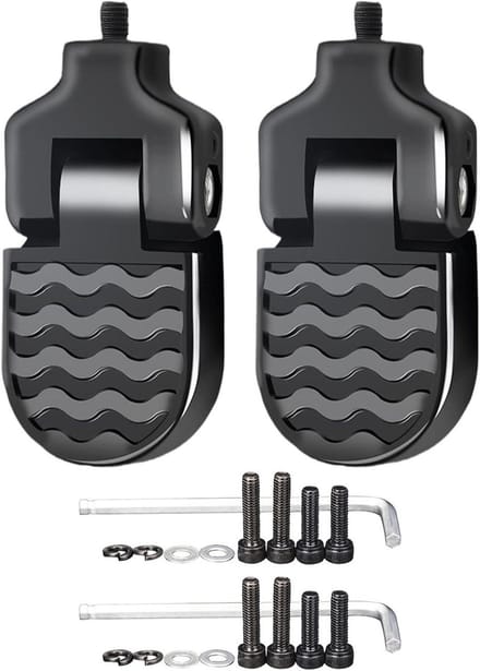 Inklapbare Fietspedalen - Achterste Voetsteunen - Extra Zitplaats - Antislip Ontwerp - Aluminiumlegering - Zilver
