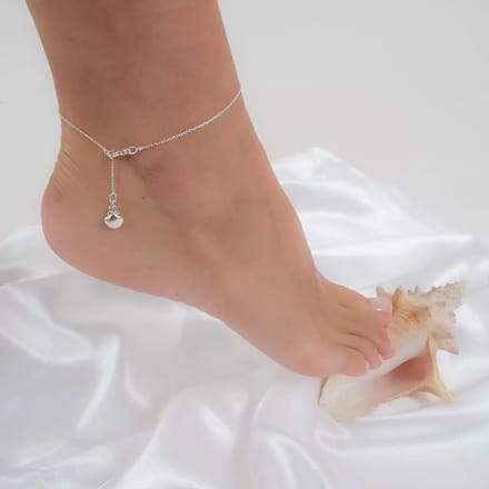 Sylvie Monthulé | Silver Anklet | Ocean Shell