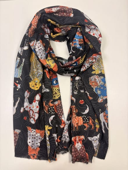 Leuke honden sjaal met glitter 20% katoen / 80% viscose