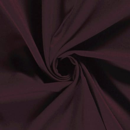 Naaistof Burlington (Texture, Bi-Stretch, Terlenka) - 100% Polyester - Wijnrood - 100cm lang bij 147cm breed - 1 meter