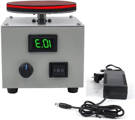 Mini Schuurmachine - Polijstmachine - Precisie Klussen - Regelbare Snelheid - 10 cm Schijf - Zwart