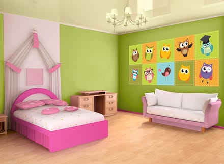 Owl wallcovering