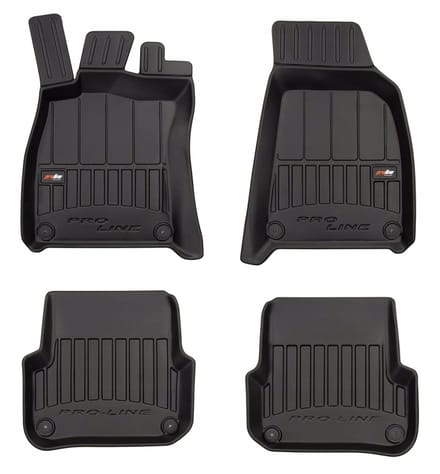 Frogum No.77 - Automatmatten passend voor Audi A6 C6 2004-2006 - 3D Korfmodel - TPE Rubber - Zwart