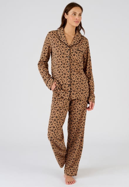 Damart - Pyjama met knoopsluiting Thermolactyl - Dames - Beige - 50-52 (XL)