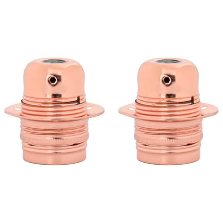 vidaXL Lamphouders 2 st roségoud E27