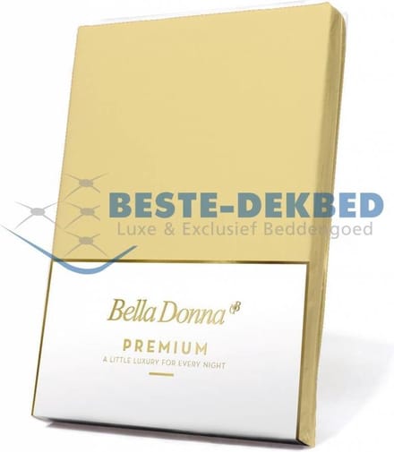 Bella Donna Premium Jersey Hoeslaken - Lichtgeel (0091)