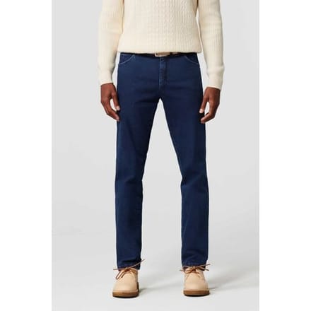Meyer Jeans Dublin Performance Super Stretch Denim Organic Cotton Blend Blue Stone / male