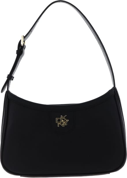 DKNY Schoudertas Carol Demi Shoulder Bag Blk / Gold Zwart