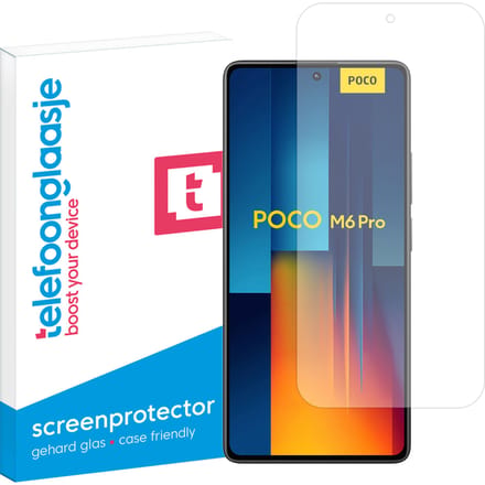 Xiaomi Poco M6 Pro 4G screenprotector gehard glas