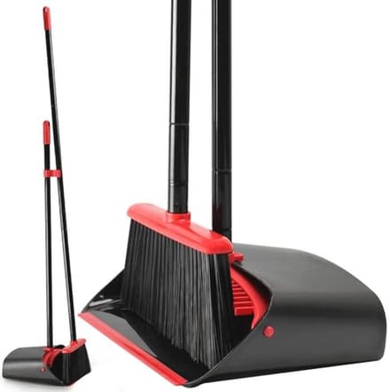 Effectieve bezem en blikken set voor een schoon huis - Staande bezem en blikken combinatie