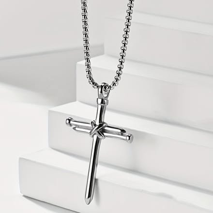 VANDAAG VERZONDEN - Ketting - Christelijk - Kruis - Zilver - Spijkers - Jezus
