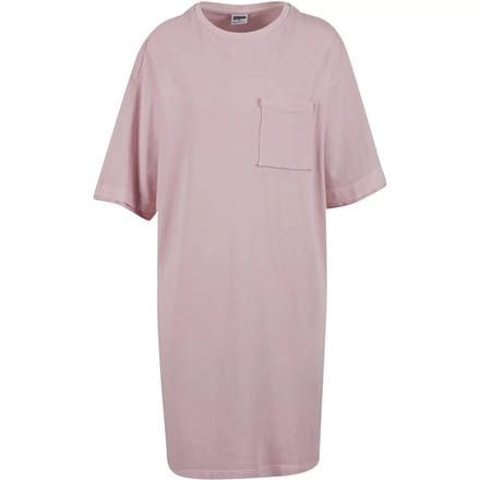 Urban Classics - Washed Jersey TShirt Dress Korte jurk - S - Roze