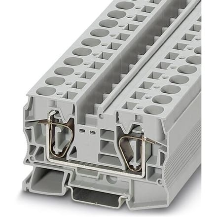 Phoenix Contact 3036149 Doorgangsserieklem 12.2 mm Spanveer Grijs 50 stuk(s)