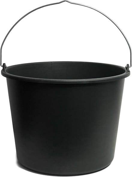 Robuuste Bouwemmer 5, 12 en 20 Liter - Mortel- en Cementemmer voor Tuin en Constructie
