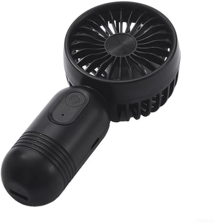 Snelle USB-oplaadbare ventilator, draagbare miniventilator, 3 windsnelheden, onmisbaar op reis (roze)