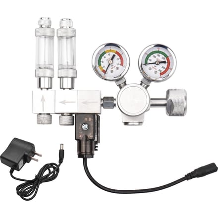 Dual Stage Aquarium CO2 Regulator Accessoire Bellenteller US Plug CGA320 Interface