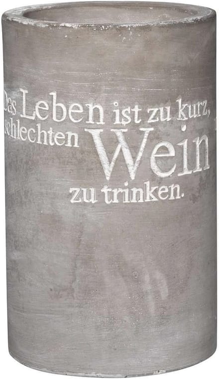 Wijnkoeler Beton - Das Leben ist zu kurz