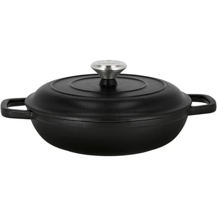 SILVERCREST Gietijzeren hapjespan, Ø25 cm (Zwart)