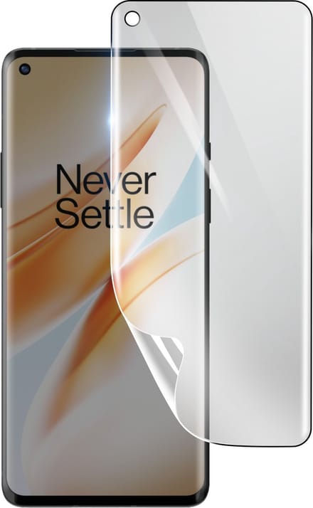 3mk, Geschikt voor Oneplus 8, Schokbestendige Hydrogel Screenprotector, Transparant