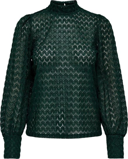 Jacqueline de Yong avery l/s lace top jrs noos 15268408 chocolate torte