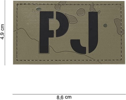 101 Inc Embleem 3D Pvc Pj Gevlekt  16106