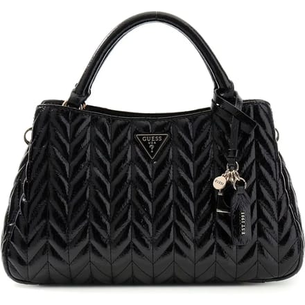 GUESS handtas schoudertas Cheryl Triple Compartment Satchel Dark Taupe