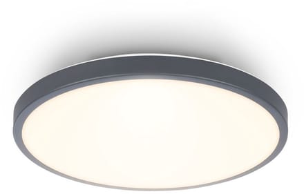 BRILONER Competo – LED Plafondlamp met warm wit licht – 12W – 1.300Lm – Ø24 cm – antraciet