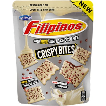 Crispy bites white chocolate