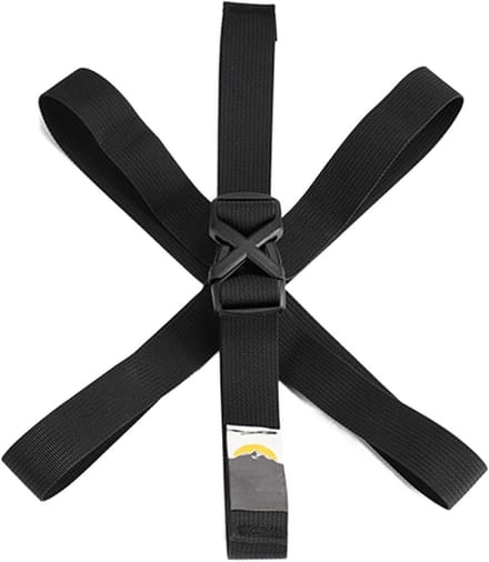Bagage Spanband - Verstelbare Tape - Bagage Vastzetten - Robuuste Constructie - 34 Inch Lang - Zwart