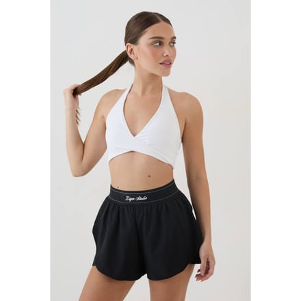 Dames Dsgn Studio Geweven Short Met Elastische Taille En Losse Pasvorm | Black | Maat: 3XL