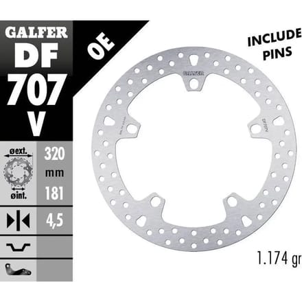 Motorfiets remschijf Galfer avant BMW IDEM 168B407D7
