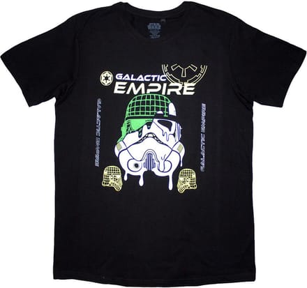 Disney Star Wars - Galactic Empire Melted Mask Heren T-shirt - M - Zwart