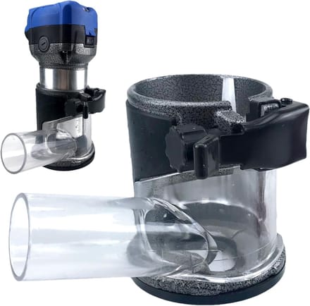 Houtbewerking Trimfrees - Basis Timmerfrees - Frezen en Groeven - Snelle Diepteaanpassing - 99 x 89 cm - Aluminiumkleurig