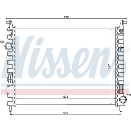 Radiator, motorkoeling NISSENS 617862