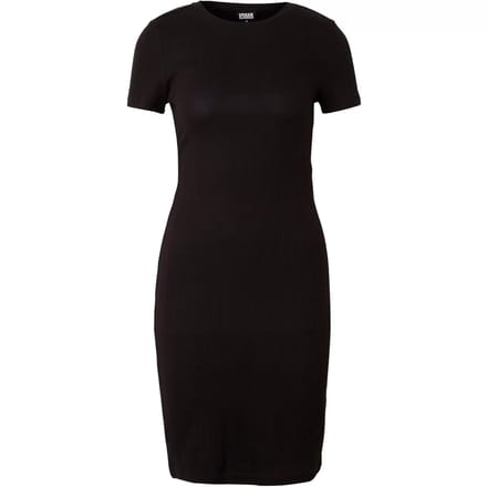 Urban Classics - Basic Slim Fit TShirt Dress Korte jurk - 4XL - Zwart