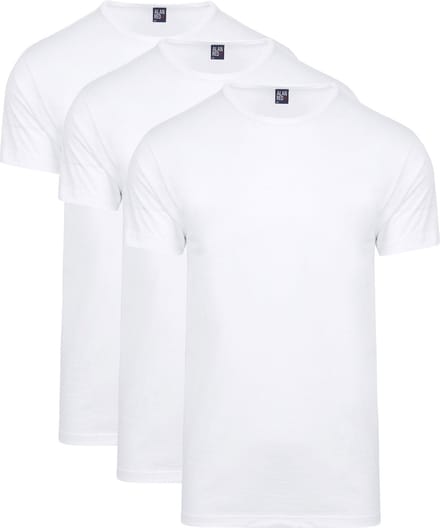 Alan Red derby 3-pack O-hals shirts wit - maat S
