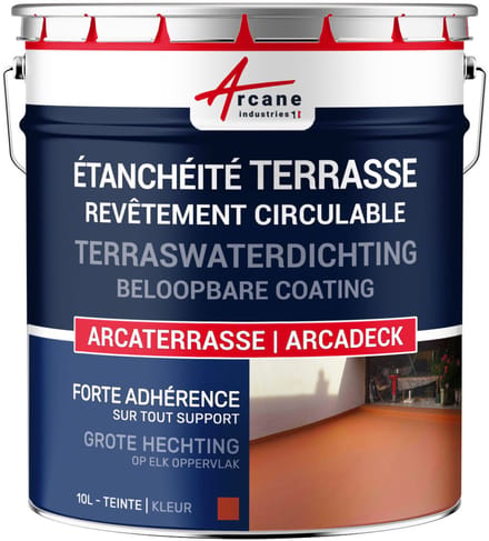 Waterdichte verf voor terras - Buitencoating op basis van hars: ARCADECK