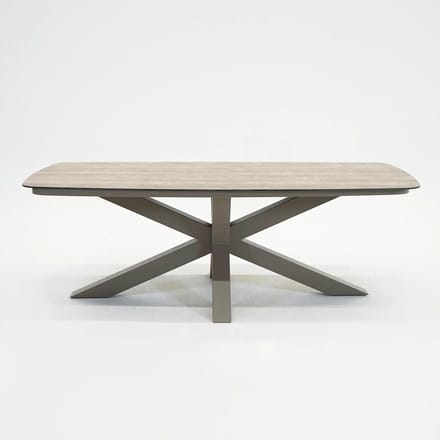 Valerio boat tafel 220cm taupe